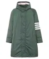 Thom Browne 4 Bar Football Sideline Parka In Poly Twill In Green