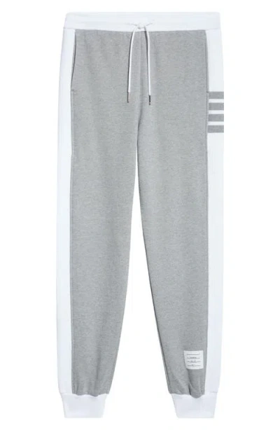 Thom Browne 4-bar French Terry Joggers In Light Grey