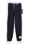 Thom Browne 4-bar French Terry Joggers In Navy
