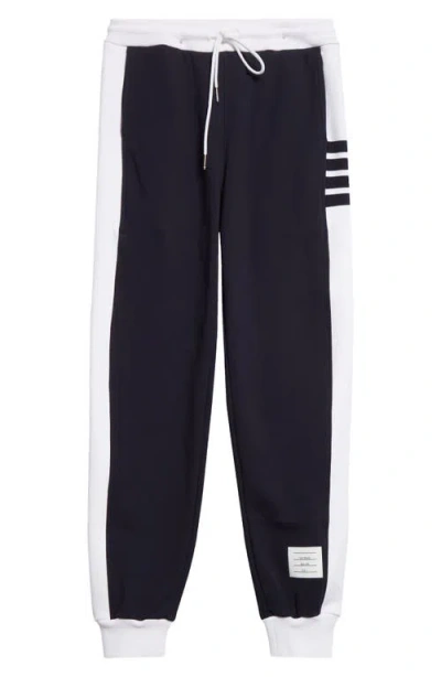 Thom Browne 4-bar French Terry Joggers In Navy