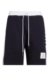 Thom Browne 4-bar French Terry Sweat Shorts In Navy