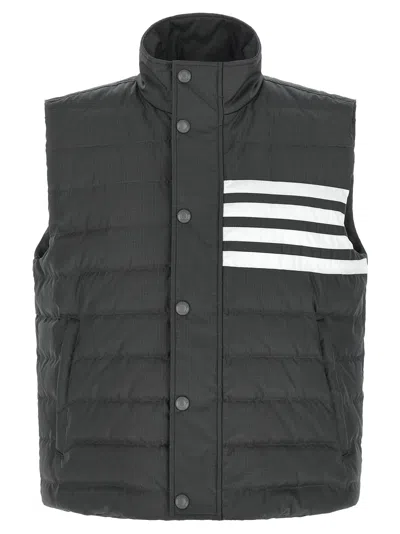 Thom Browne 4 Bar Gilet Gray In Green