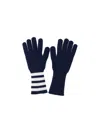 Thom Browne '4-bar' Gloves In Blue