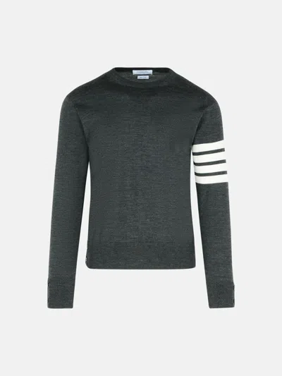 Thom Browne '4-bar' Grey Virgin Wool Sweater