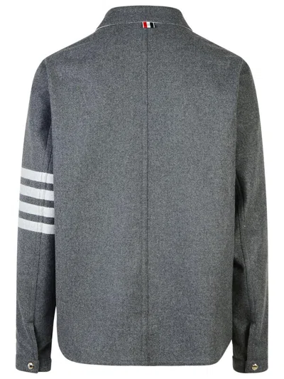 Thom Browne 4 Bar Grey Wool Blend Jacket