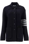 Thom Browne '4-bar Heavy Knit Cardigan In Blue