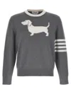 Thom Browne 4-bar Hector Sweaters And Cardigans In Gray
