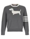 Thom Browne 4-bar Hector Sweaters And Cardigans In Gray