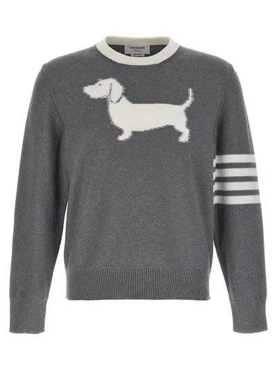 Thom Browne 4-bar Hector Sweaters And Cardigans In Gray