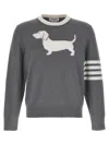 Thom Browne 4-bar Hector Sweaters And Cardigans In Gray