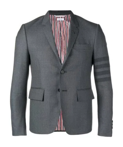 Thom Browne 4-bar High-armhole Sport Coat In Black