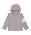 Thom Browne 4-bar Hooded Jacket In Grey