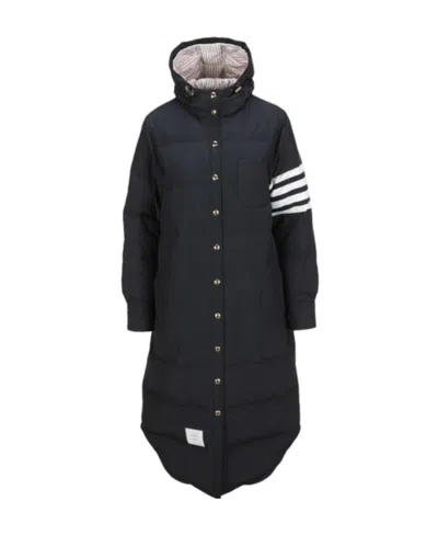 THOM BROWNE THOM BROWNE 4 BAR STRIPED PADDED LONG COAT