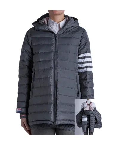 Thom Browne 4-bar Hooded Ski Jacket In Black