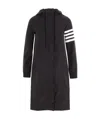 Thom Browne 4 Bar'hooded Windbreaker In Black