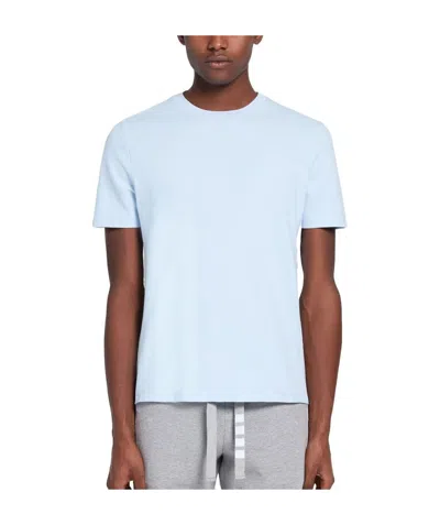 Thom Browne 4-bar Insert Piqué T-shirt In Blue