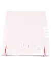 Thom Browne 4-bar Jersey Mini Skirt In Pink