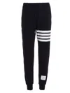 Thom Browne Tapered Striped Loopback Cotton-jersey Sweatpants In Blue