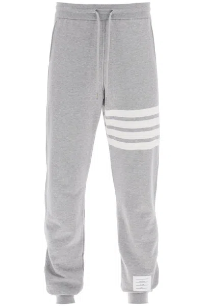 Thom Browne 4-bar Joggers In Gray