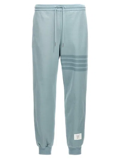 Thom Browne 4 Bar Joggers In Light Blue