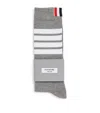 Thom Browne 4-bar Knee-high Socks In Grey