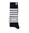 Thom Browne 4-bar Knee-high Socks In Navy