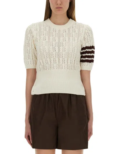 THOM BROWNE THOM BROWNE 4-BAR KNIT T-SHIRT