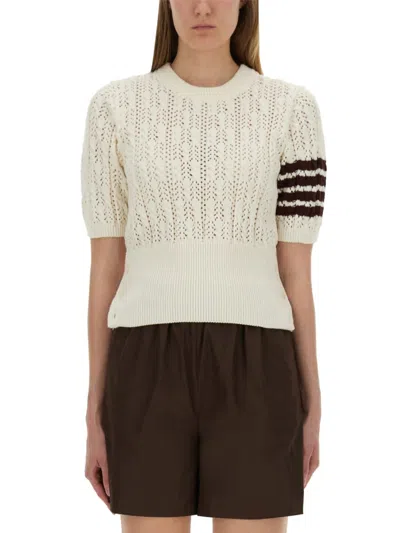 THOM BROWNE 4-BAR KNIT T-SHIRT