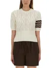Thom Browne 4-bar Knit T-shirt In Multi