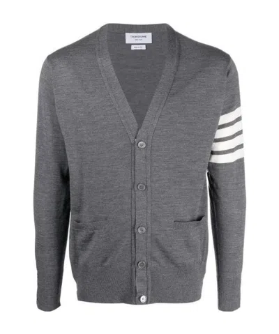 THOM BROWNE THOM BROWNE 4-BAR STRIPE V-NECK CARDIGAN