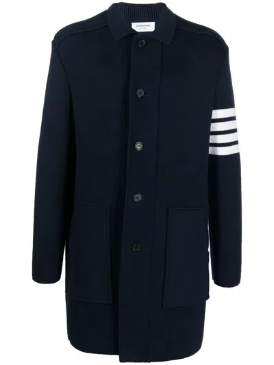Thom Browne Langer Cardigan In Blue