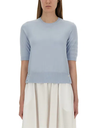 THOM BROWNE "4-BAR" KNITTED T-SHIRT