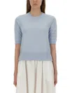 Thom Browne Women's 4bar Knitted Tshirt In Blue