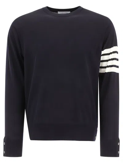 THOM BROWNE 4 BAR KNITWEAR BLUE