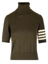 Thom Browne 4-bar High-neck Knitted Top