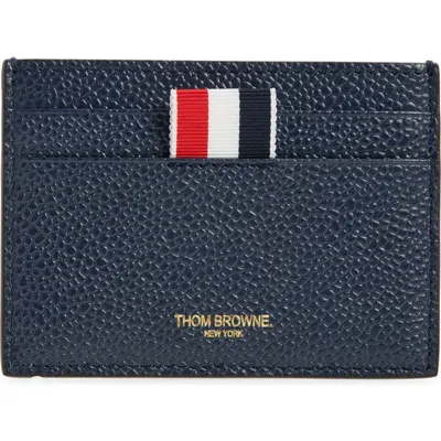 Thom Browne 4-bar Leather Card Case
