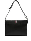 Thom Browne Logo-print Crossbody Bag In Black