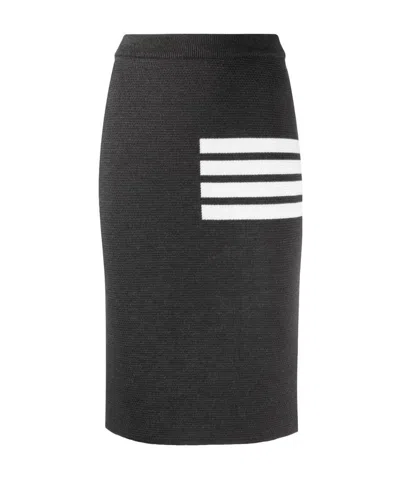 THOM BROWNE THOM BROWNE 4-BAR FITTED SKIRT