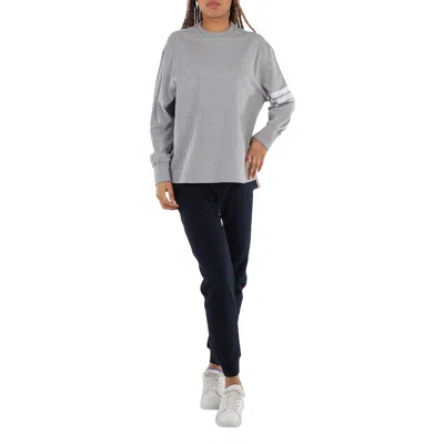Thom Browne 4-bar Long-sleeve Cotton Jersey Ruby T-shirt