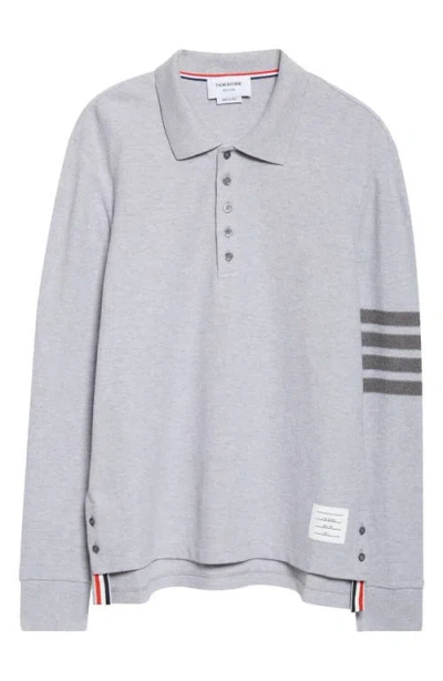 Thom Browne Gray Cotton Polo Shirt