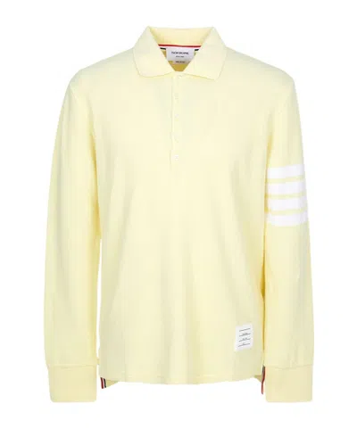 THOM BROWNE 4-BAR LONG-SLEEVE POLO SHIRT