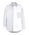 Thom Browne Funmix Oversized Long Sleeve Shirt In White