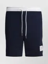 Thom Browne 4-bar Stripes Track Shorts In Blue