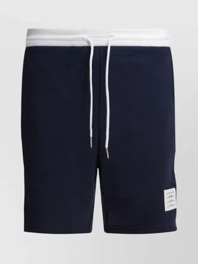 Thom Browne 4 Bar Bermuda And Short Blue In Black