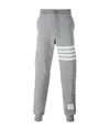 Thom Browne Sweatpants In Classic Loopback With Engineered 4 Bar Stripe Clothing In Gray