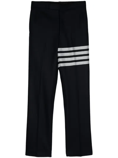 THOM BROWNE 4-BAR LOW-WAIST TAILORED TROUSERS