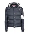 Thom Browne Navy Down Jacket In Blue