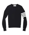 Thom Browne 4-bar Merino Jumper In Black