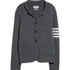 Thom Browne 4-bar Merino Wool Blend Knit Sport Coat In Medium Grey