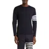 Thom Browne 4-bar Merino Wool Sweater In Blue